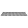 vidaXL Stair Tread Rectangular 4 pcs Silver 27.56 x 15.75 in Aluminium
