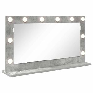 vidaXL Vanity Mirror with Mirror Concrete Grey 31.50 x 17.72 x 7.09 in