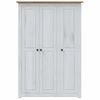 vidaXL Wardrobe White Solid Pine Wood Large Wardrobe Rectangular