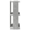 vidaXL Bookcase Concrete Grey Engineered Wood 23.6 x 11.8 x 31.5 in