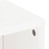 vidaXL Side Cabinet White Solid Pine Wood, Engineered Wood Medium