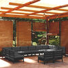 vidaXL Garden Lounge Set Black and Anthracite
