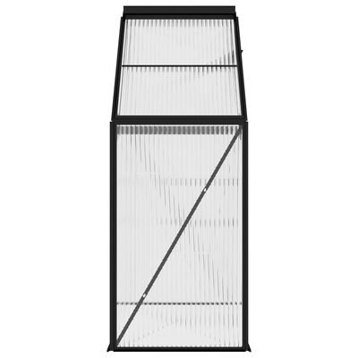 vidaXL Greenhouse Anthracite Aluminum 14.3 ft²