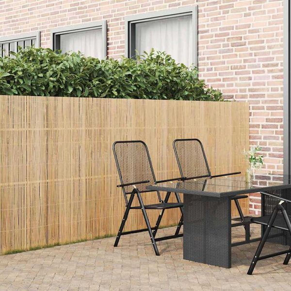 vidaXL Bamboo Fence Brown 236.2" x 59.1" bamboo