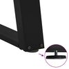 vidaXL Coffee Table Leg Black Powder-Coated Steel Medium Adjustable Feet