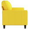 vidaXL 3-seater Sofa Light Yellow Fabric (100% polyester), metal, textilene