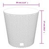 vidaXL Planter White Polypropylene Large Removable Covers Planter