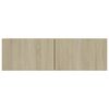 vidaXL TV Cabinet Sonoma oak Engineered wood Medium TV Cabinet