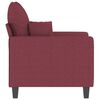 vidaXL Sofa Chair Wine Red Fabric: 100% polyester, Metal, Textilene, Foam