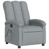 vidaXL Massage Recliner Chair Light Grey
