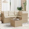vidaXL Garden Sofa Set Beige