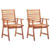 vidaXL Outdoor Chair Set of 2 Green, Brown