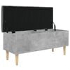vidaXL Storage Bench Concrete Gray, Dark Gray