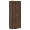 vidaXL Storage Cabinet Brown oak Engineered wood Tall Modern