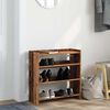 vidaXL Shoe Rack Old wood Engineered wood Slim Shoe Rack Rectangular