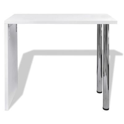Vidaxl Bar Table Mdf With 2 Steel Legs, High Bar Table Legs