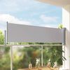 vidaXL Patio Retractable Side Awning 31.5"x118.1" Gray