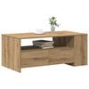 vidaXL Coffee Table with Drawer Artisan Oak 40.16 x 21.65 x 17.13 in