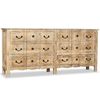 vidaXL Sideboard Whitewashed Solid mango wood Large Sideboard