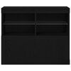 vidaXL Sideboard Black 81 x 37 x 67 cm Engineered wood