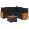 vidaXL Garden Sofa Set Black