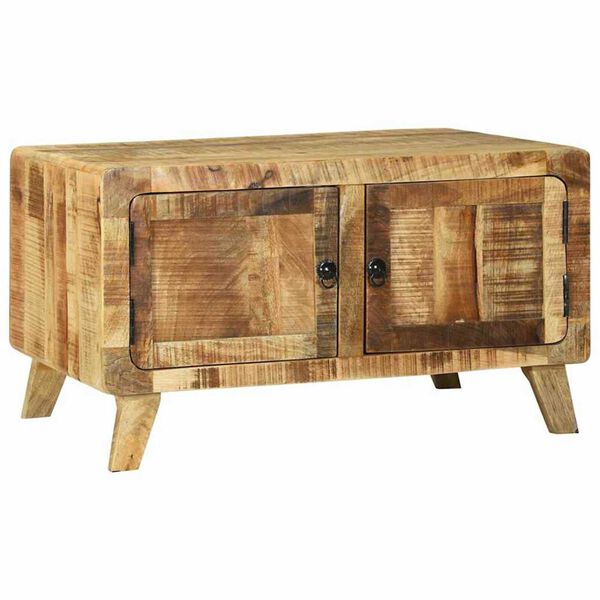 vidaXL Coffee Table Brown 80 x 54 x 45 cm Solid rough mango wood