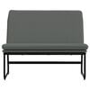 vidaXL Bench Dark grey Polyester, Metal, Plywood, Foam