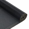 vidaXL Rug Black Bamboo, Polypropylene Extra Long Non-slip Rug