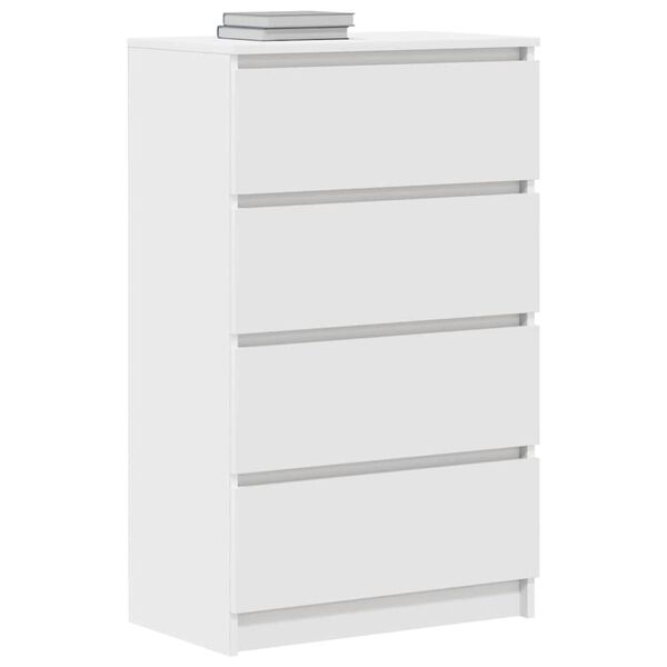 vidaXL Sideboard White Chipboard Medium Sideboard Rectangular
