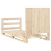 vidaXL Bed Frame Natural wood Solid pine wood Twin Durable Bed Frame