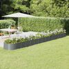 vidaXL Garden Raised Bed Grey Powder-coated Steel Large Durable