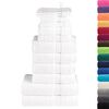 vidaXL Towel Set White 100% Cotton 600 gsm Bath Towel Set Rectangular