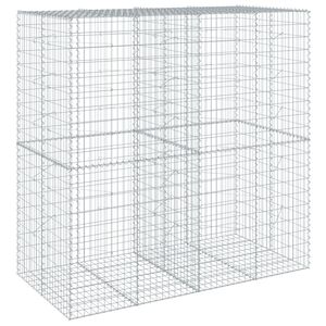 vidaXL Gabion Basket Silver Galvanized Iron Extra Large Gabion Basket