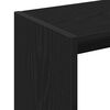 vidaXL Side Table Black Oak 19.69 x 10.24 x 19.69 in Engineered Wood