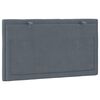 vidaXL Headboard Cushion Dark grey Velvet (100% polyester), Foam 31.5 in
