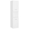 vidaXL Bathroom Furniture Set White Engineered wood, acrylic, ceramic Tall