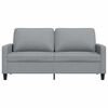 vidaXL 2-seater Sofa Light Gray Fabric (100% polyester), metal, textilene