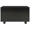 vidaXL Coffee Table High Gloss Black Engineered wood Medium Extendable
