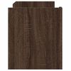 vidaXL TV Cabinet Brown Oak Engineered Wood 31.5 x 13.8 x 15.7 in