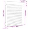 vidaXL Roller Shutter Aluminium 39.4x51.2" White