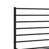vidaXL Bed Frame Black Powder-coated steel King Bed Frame Rectangular