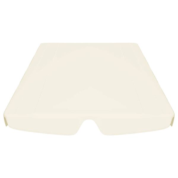 vidaXL Replacement Canopy for Garden Swing Cream 74"/66.1"x57.1"/43.3"
