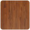 vidaXL Square Table Top Dark Brown 15.7"x15.7"x1" Treated Solid Wood Oak