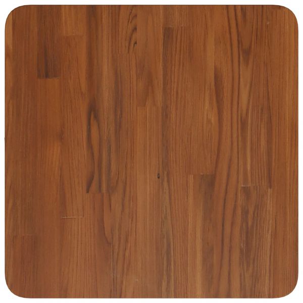 vidaXL Square Table Top Dark Brown 15.7"x15.7"x1" Treated Solid Wood Oak