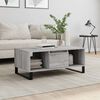 vidaXL Coffee Table Grey Sonoma Engineered wood, Metal Medium