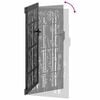 vidaXL Garden Gate 39.4x78.7" Corten Steel Bamboo Design