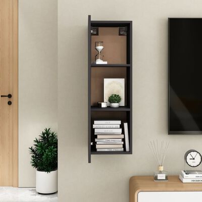 vidaXL TV Stand Gray 12"x11.8"x35.4" Engineered Wood