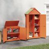 vidaXL Garden Tool Shed Set Brown Solid pine wood, plywood
