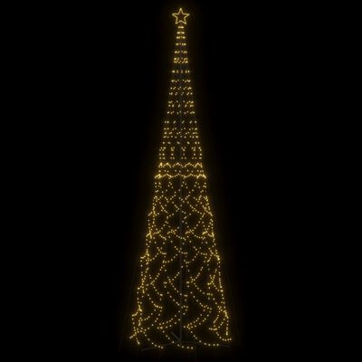 vidaXL Christmas Cone Tree Warm White 3000 LEDs 8x26 ft