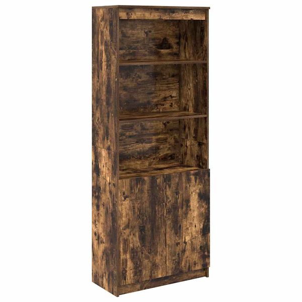 vidaXL Highboard Smoked Oak Engineered Wood Large Highboard